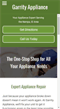 Mobile Screenshot of garrityappliance.com
